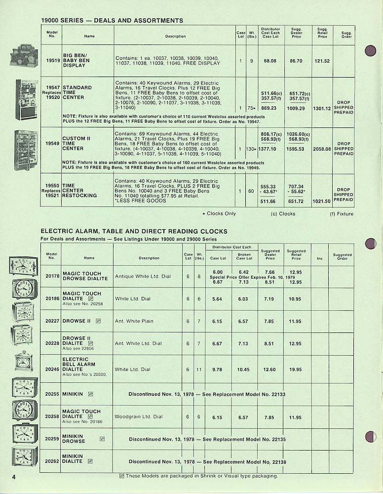 1978 Westclox Price List W-I-79-Revised > 4