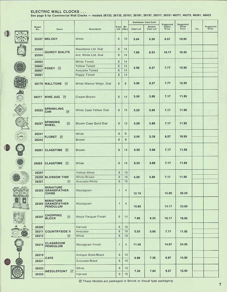 1978 Westclox Price List W-I-79-Revised > 7