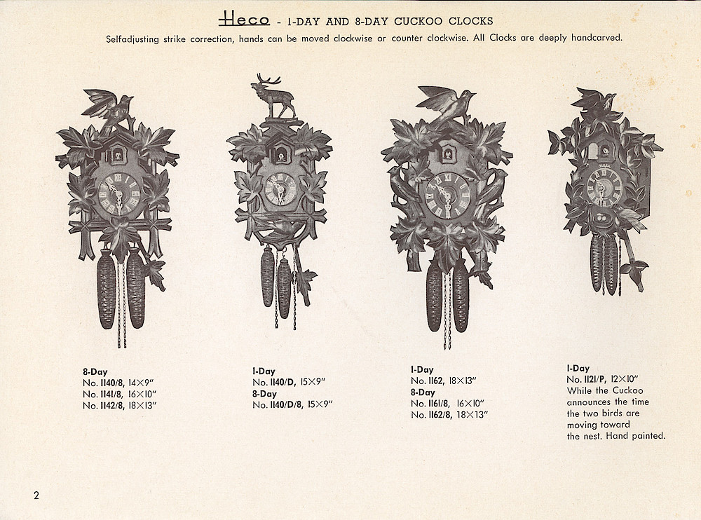 Heco Clock Catalog ca. 1950 > 2