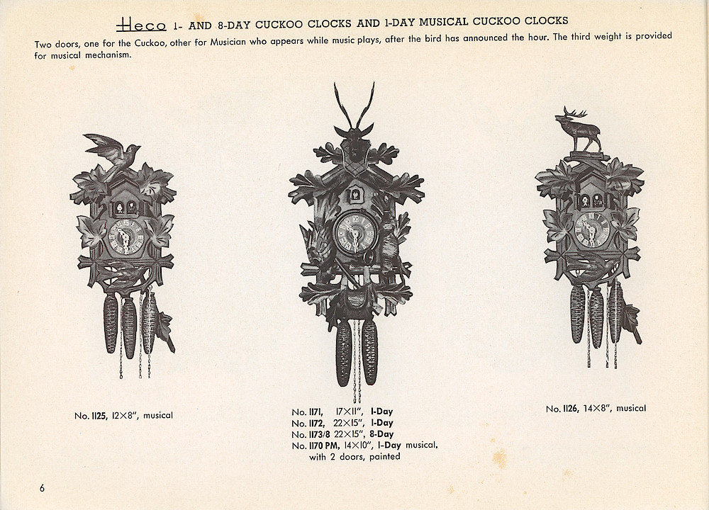 Heco Clock Catalog ca. 1950 > 6