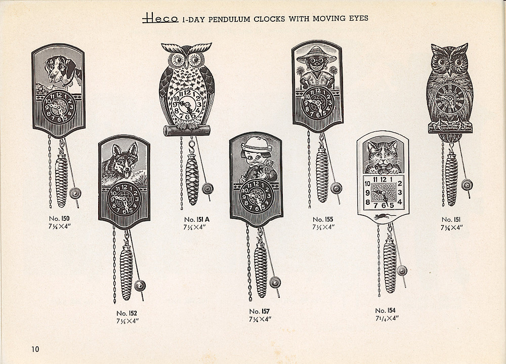 Heco Clock Catalog ca. 1950 > 10