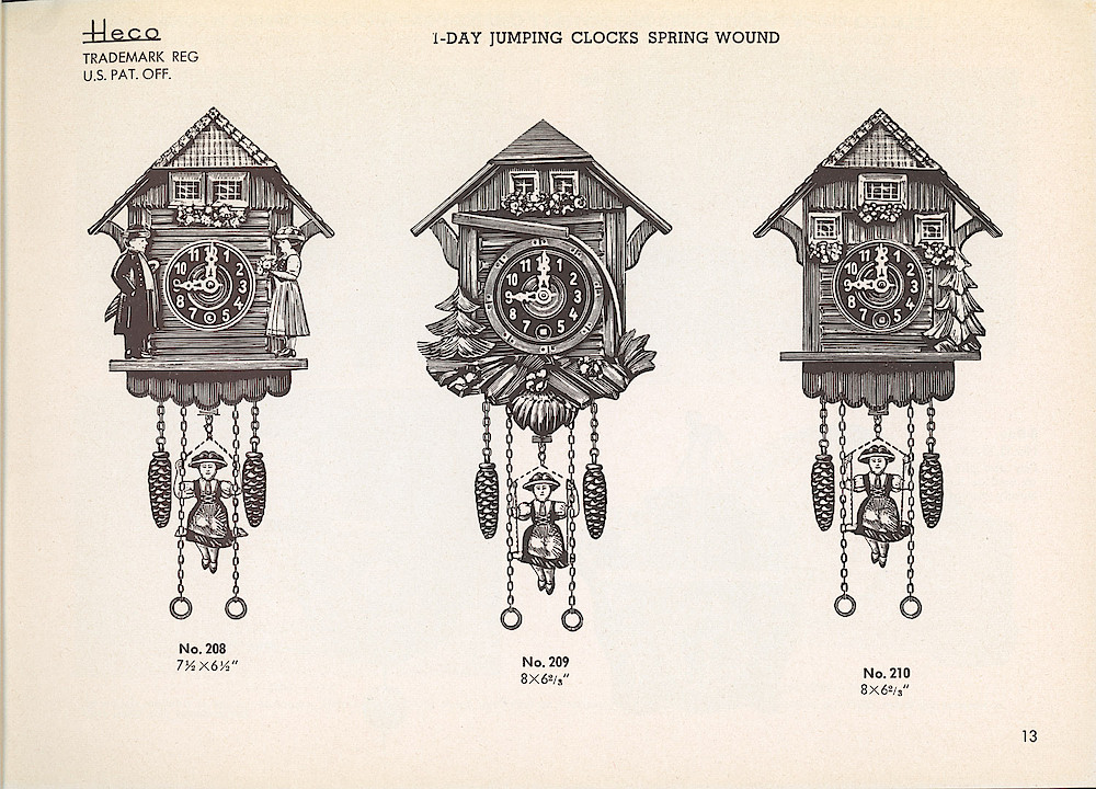 Heco Clock Catalog ca. 1950 > 13