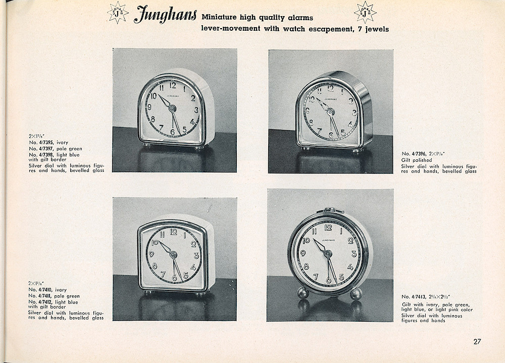 Heco Clock Catalog ca. 1950 > 27
