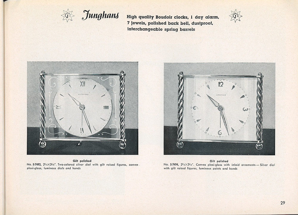 Heco Clock Catalog ca. 1950 > 29