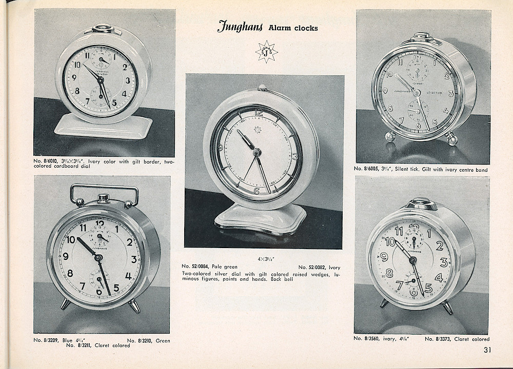 Heco Clock Catalog ca. 1950 > 31