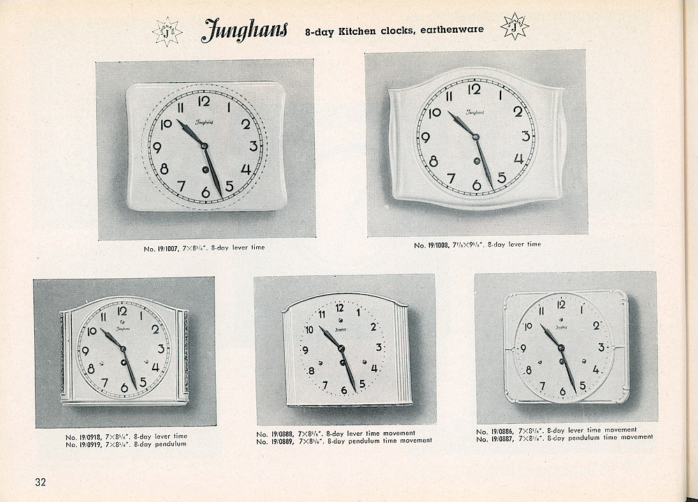 Heco Clock Catalog ca. 1950 > 32