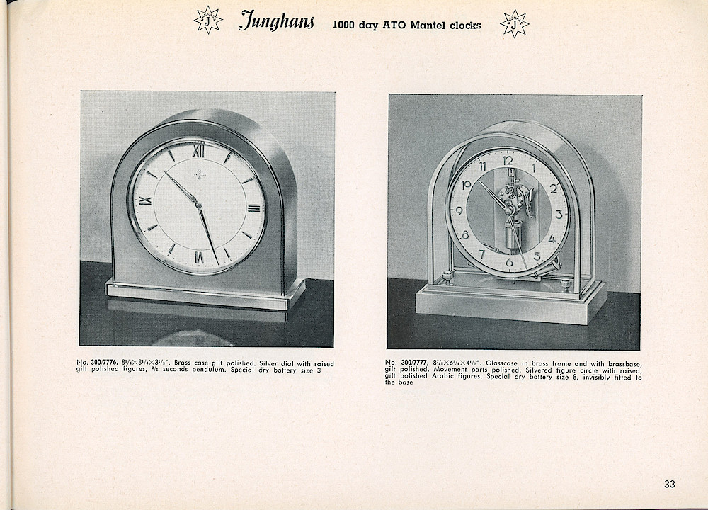 Heco Clock Catalog ca. 1950 > 33