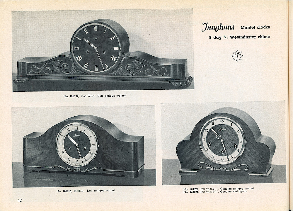 Heco Clock Catalog ca. 1950 > 42