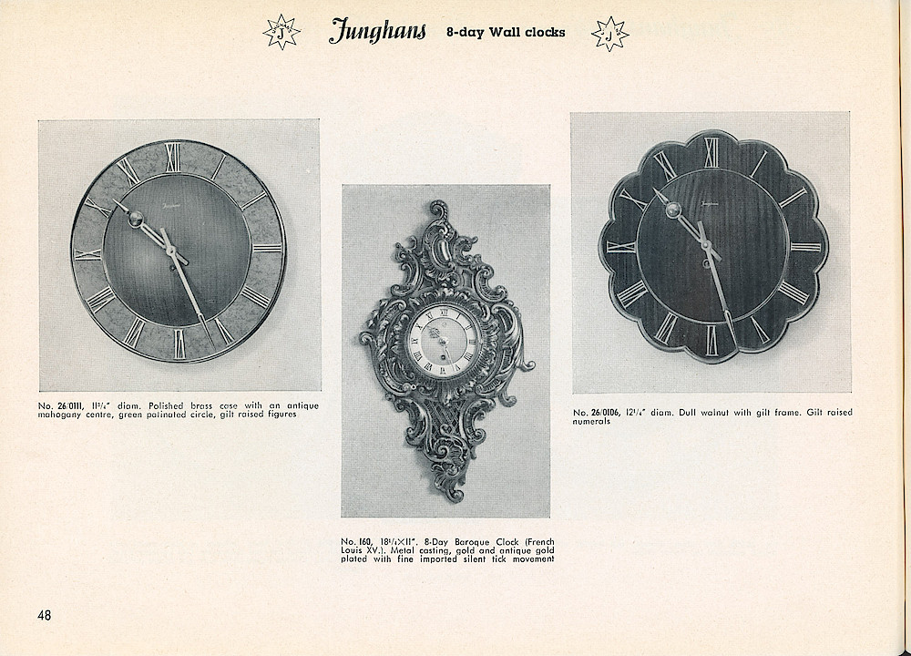 Heco Clock Catalog ca. 1950 > 48