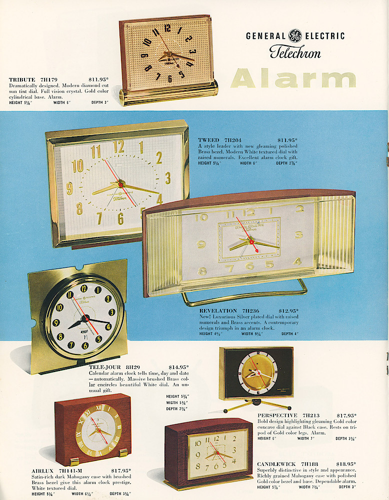 General Electric - Telechron 1955 - 1956 Catalog > 4