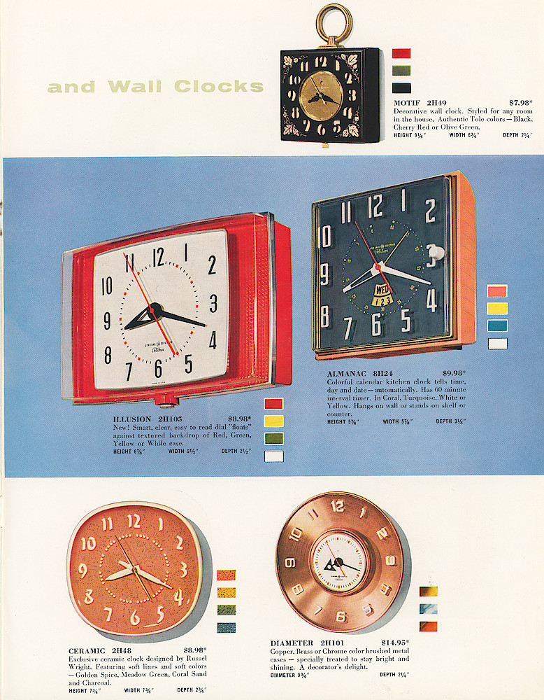 General Electric - Telechron 1955 - 1956 Catalog > 7