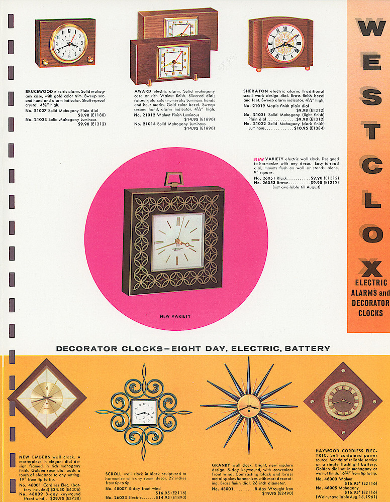 Westclox 1962 New Full Line Catalog > 7