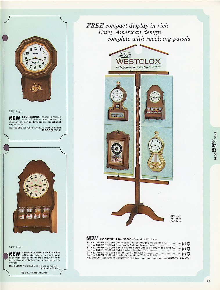 Westclox 1965 - 66 Catalog. > 23