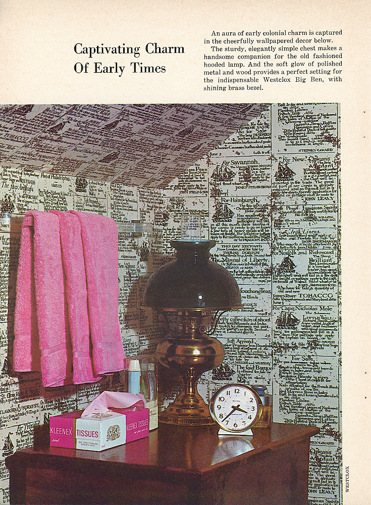 Clocks in Home Decoration. Edited in collaboration with Good Housekeeping Magazine. > 76