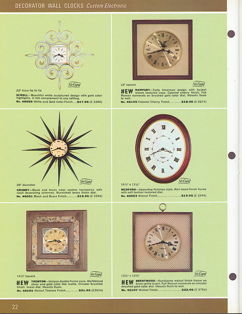 Westclox 1966 - 1967 Catalog > 22