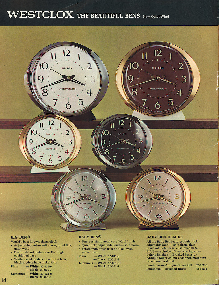 Westclox Canada 1967 Catalog > 2