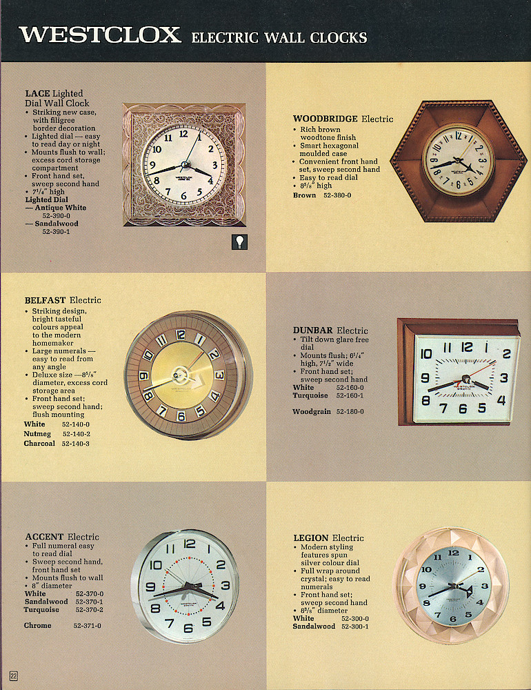 Westclox Canada 1967 Catalog > 22