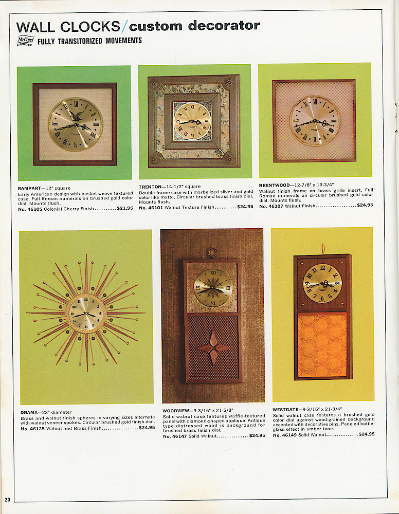 Westclox 1968 - 1969 Catalog > 20
