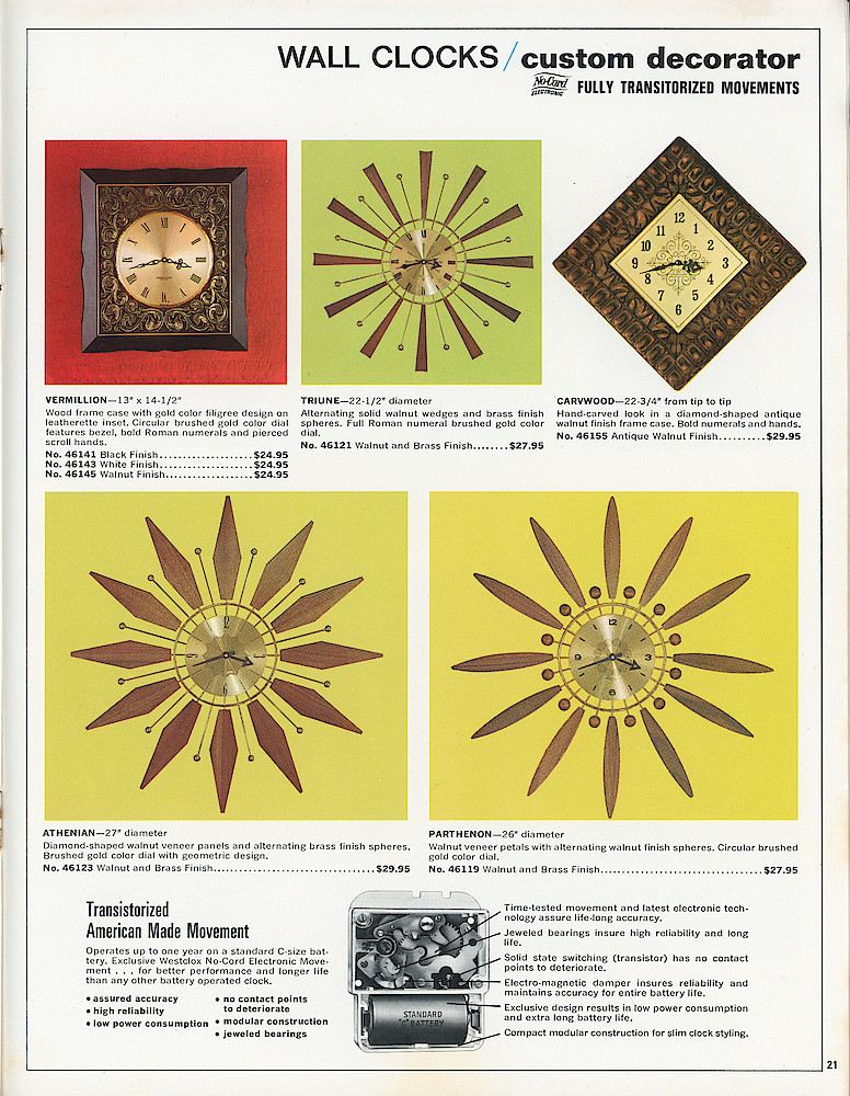 Westclox 1968 - 1969 Catalog > 21