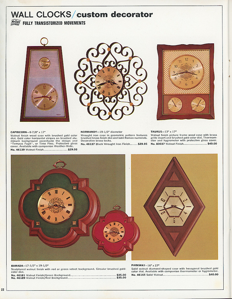 Westclox 1968 - 1969 Catalog > 22