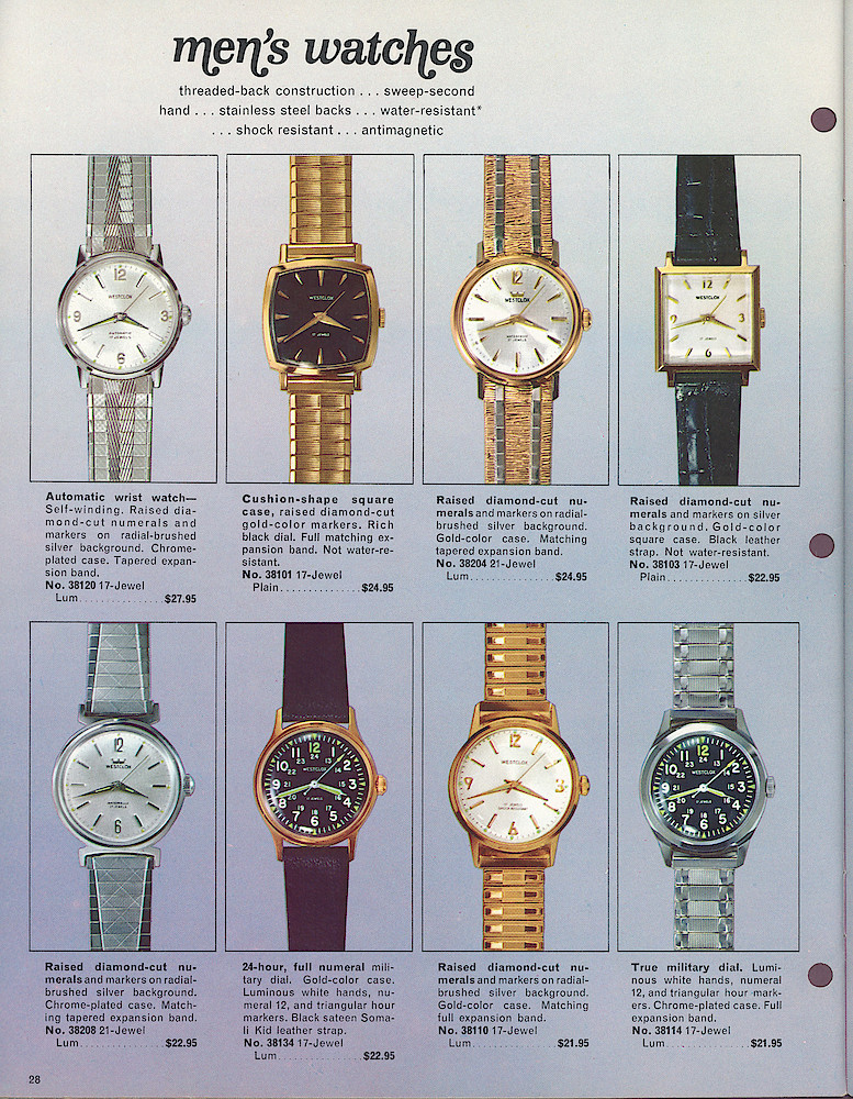 Westclox Catalog 1969 - 1970 > 28