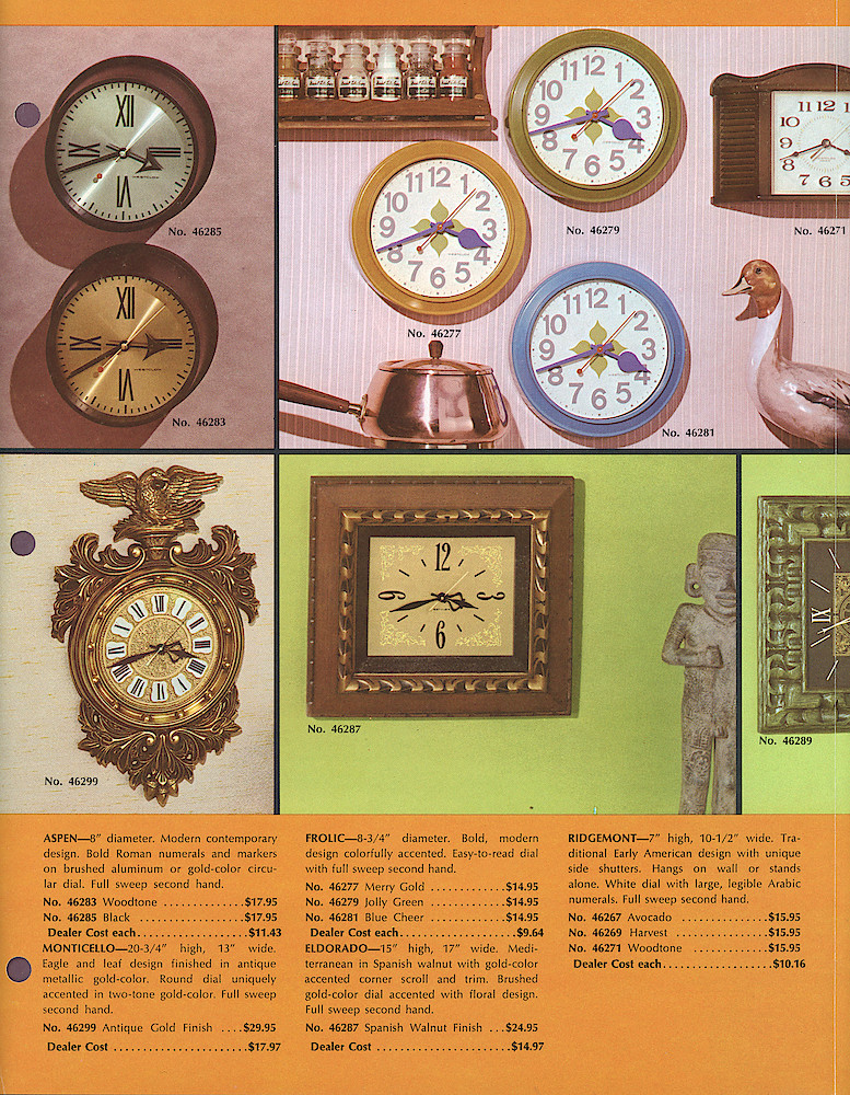 Westclox 1970 New No-Cord Clocks and Time Center Advertising Displays > No-Cord-New-3