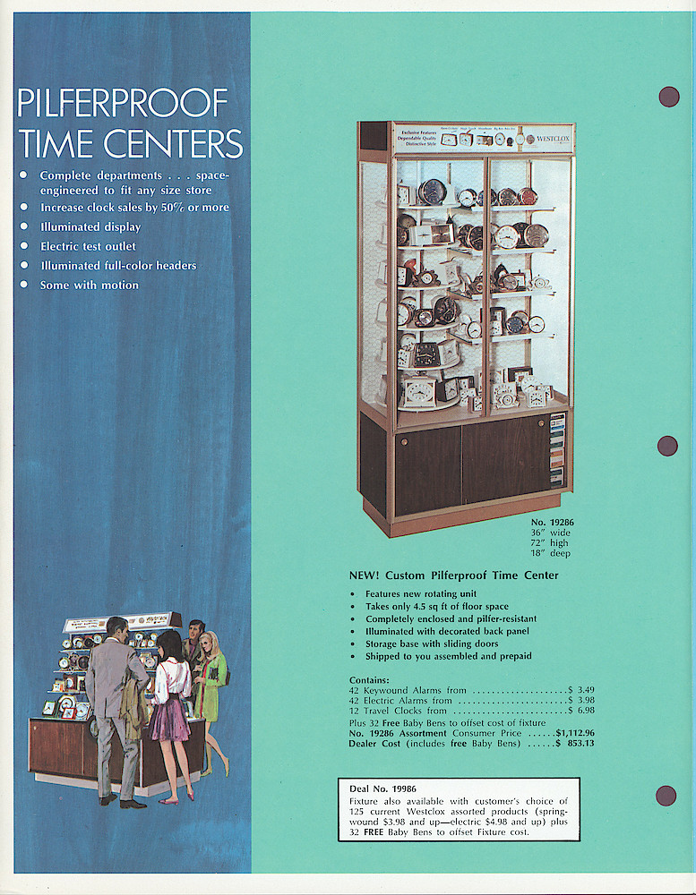 Westclox 1970 New No-Cord Clocks and Time Center Advertising Displays > Time-Center-New-2