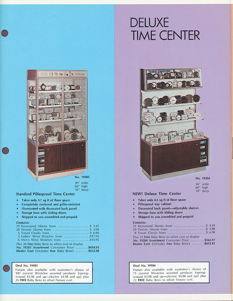 Westclox 1970 New No-Cord Clocks and Time Center Advertising Displays > Time-Center-New-3