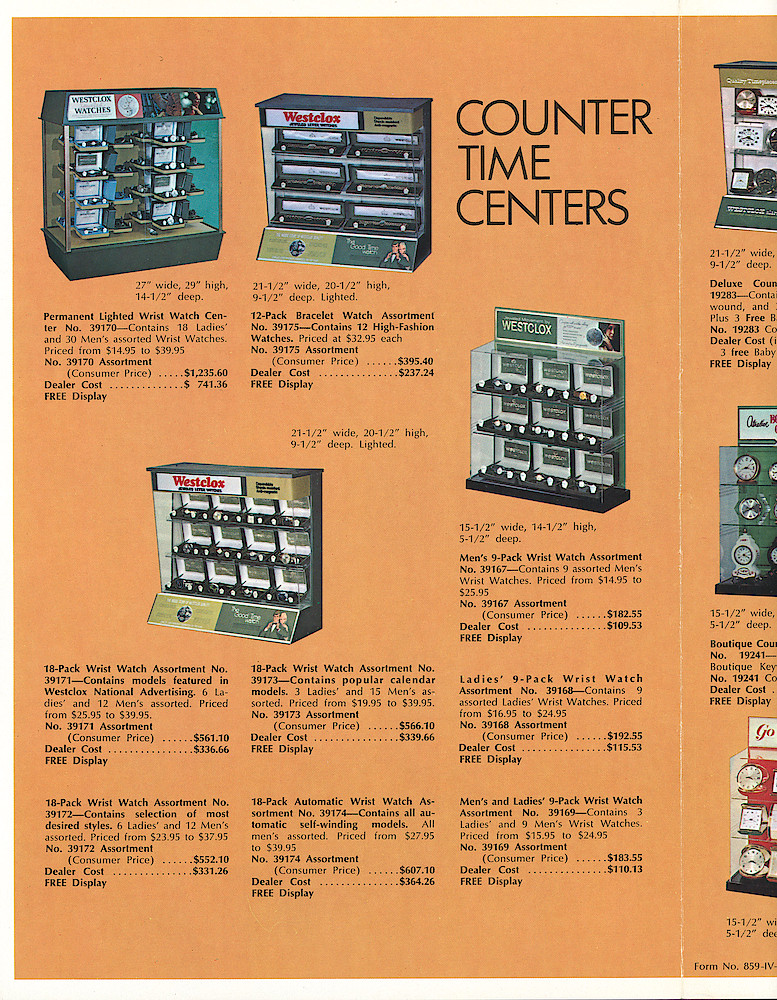 Westclox 1970 New No-Cord Clocks and Time Center Advertising Displays > Time-Center-New-5