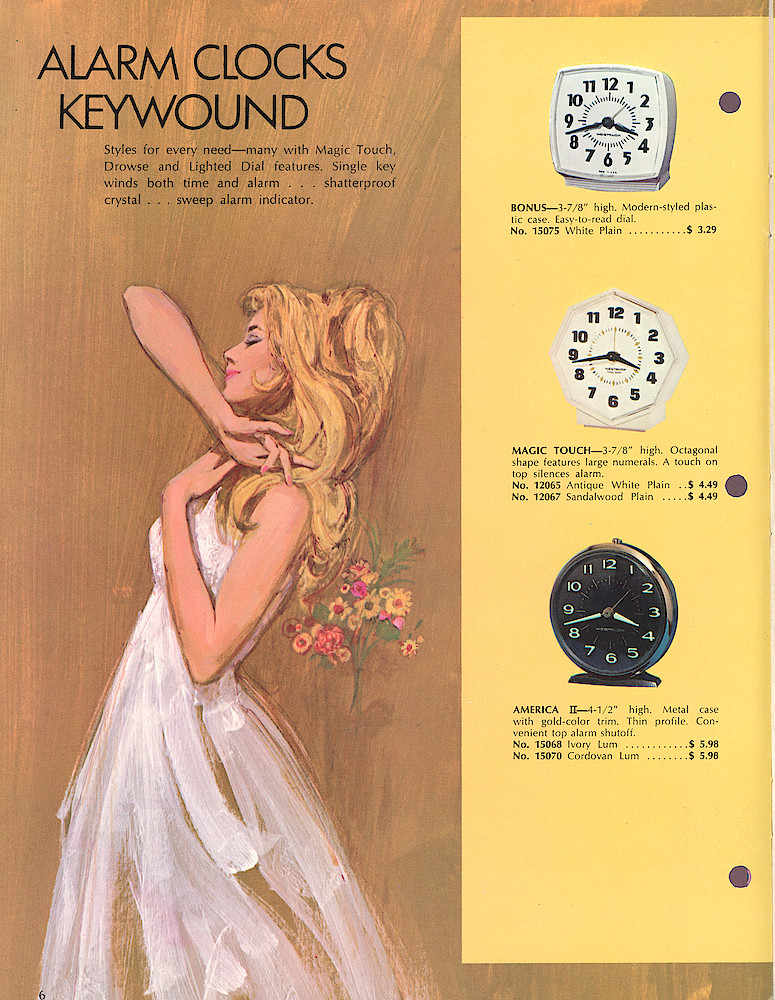 Westclox 1970 - 1971 Catalog. > 6