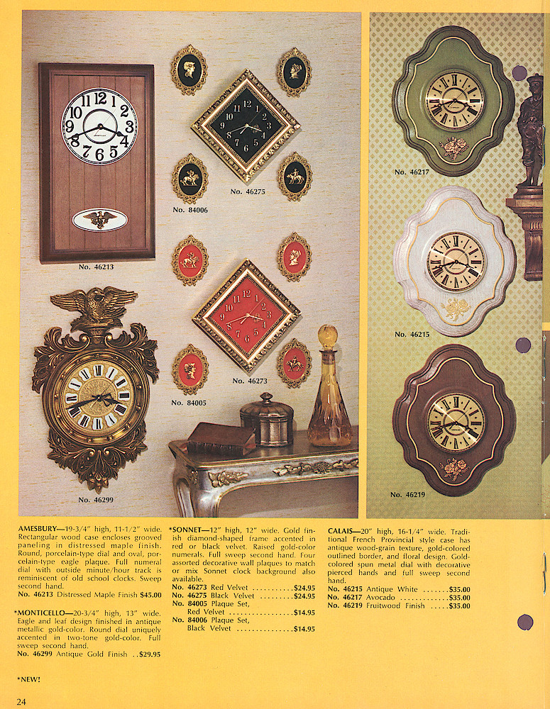 Westclox 1970 - 1971 Catalog. > 24