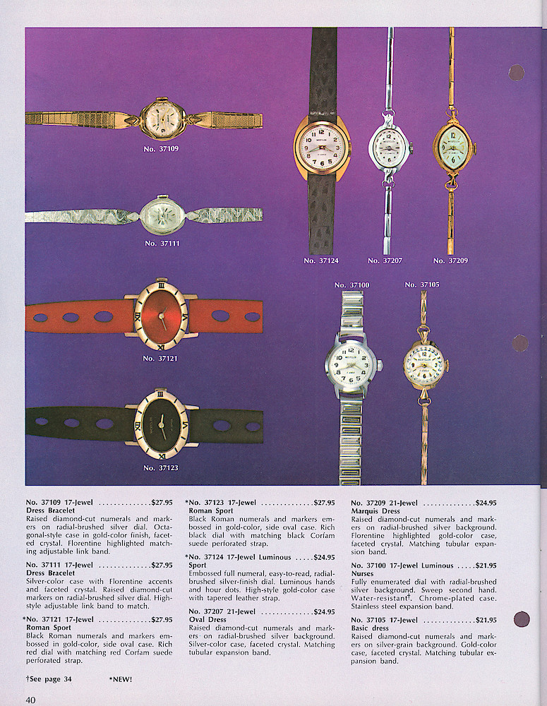 Westclox 1970 - 1971 Catalog. > 40