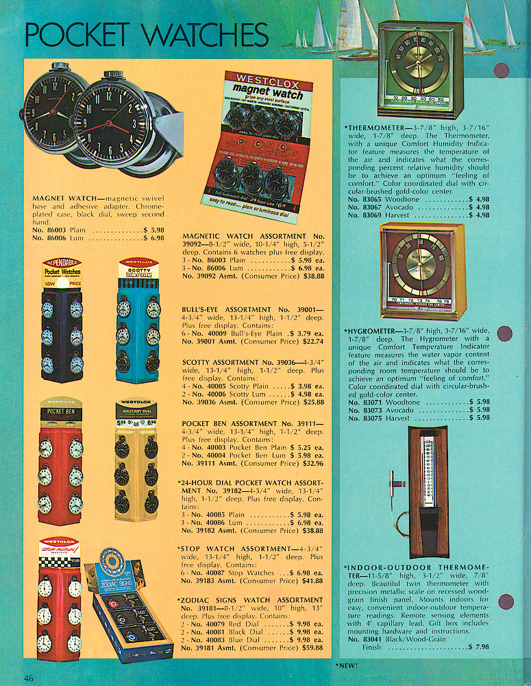 Westclox 1970 - 1971 Catalog. > 46