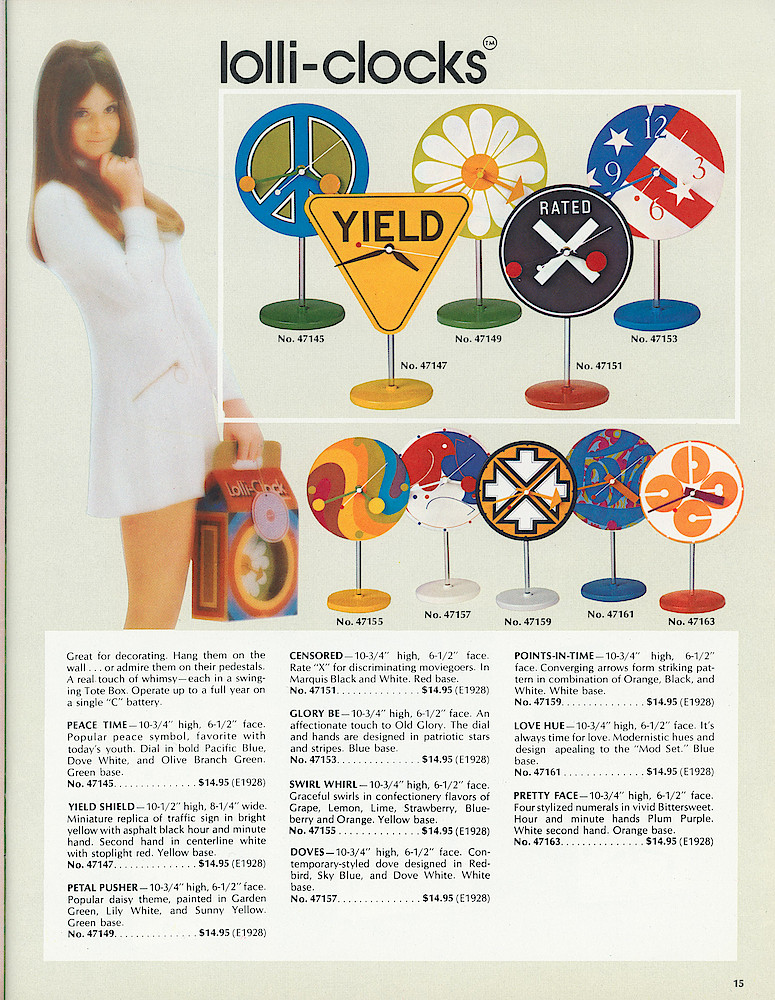 Westclox 1971 - 1972 Catalog > 15