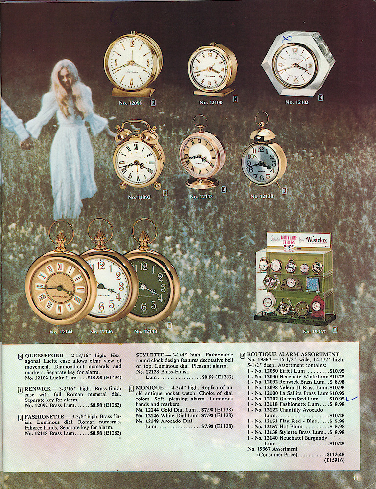 Westclox 1972 - 1973 Catalog > 11