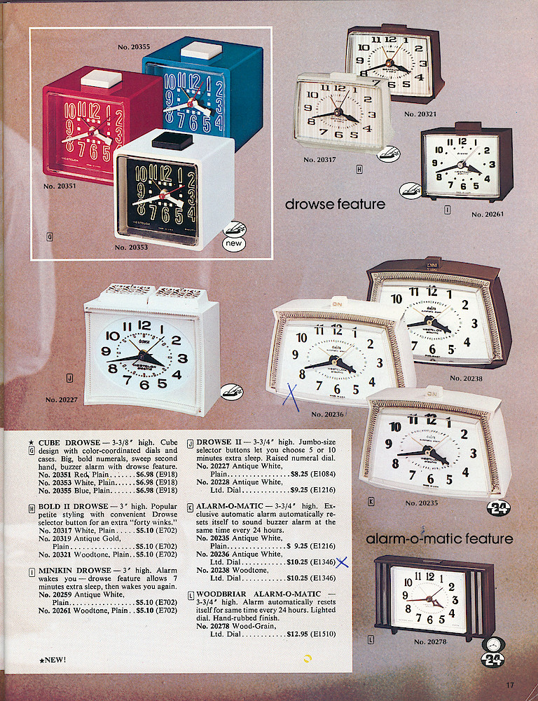 Westclox 1972 - 1973 Catalog > 17