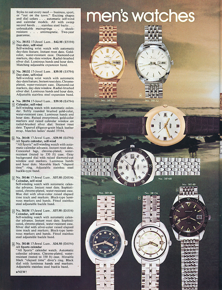 Westclox 1972 - 1973 Catalog > 40