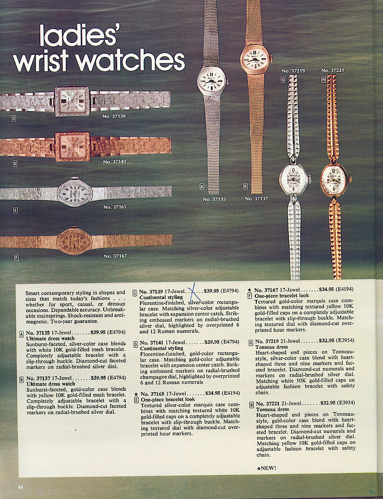Westclox 1972 - 1973 Catalog > 44