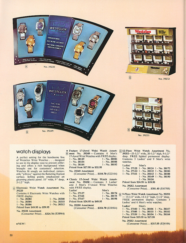 Westclox 1972 - 1973 Catalog > 50