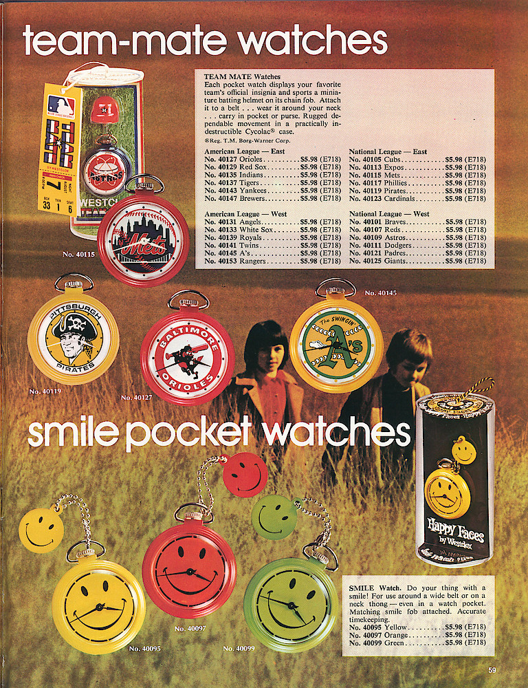 Westclox 1972 - 1973 Catalog > 59