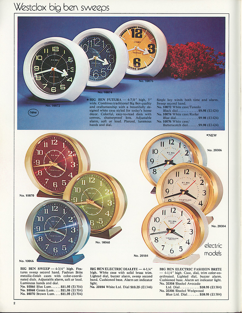 Westclox 1973 - 1974 Catalog > 2