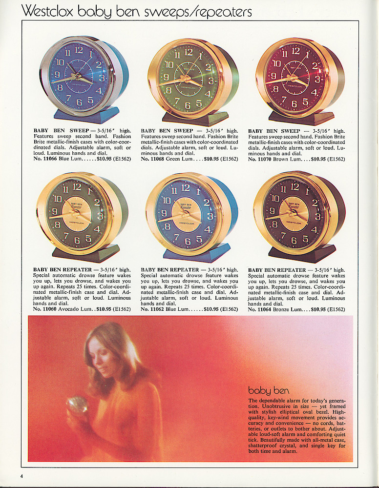 Westclox 1973 - 1974 Catalog > 4
