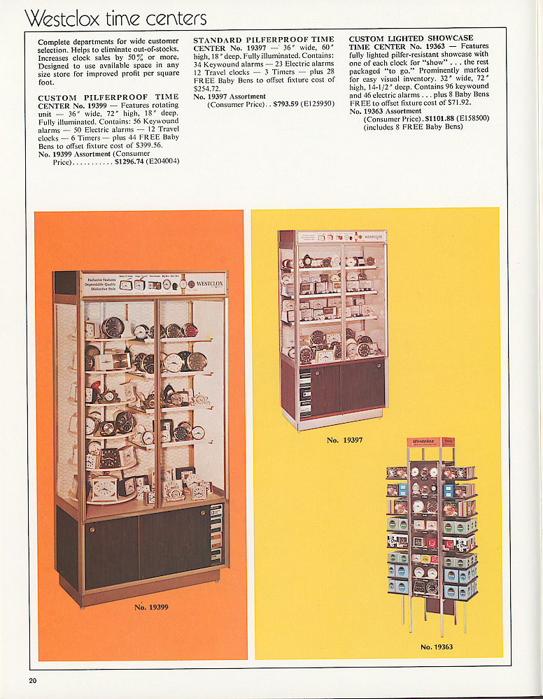 Westclox 1973 - 1974 Catalog > 20