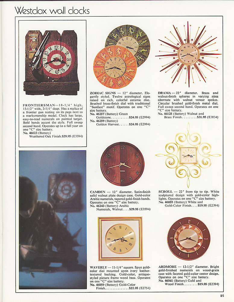 Westclox 1973 - 1974 Catalog > 25