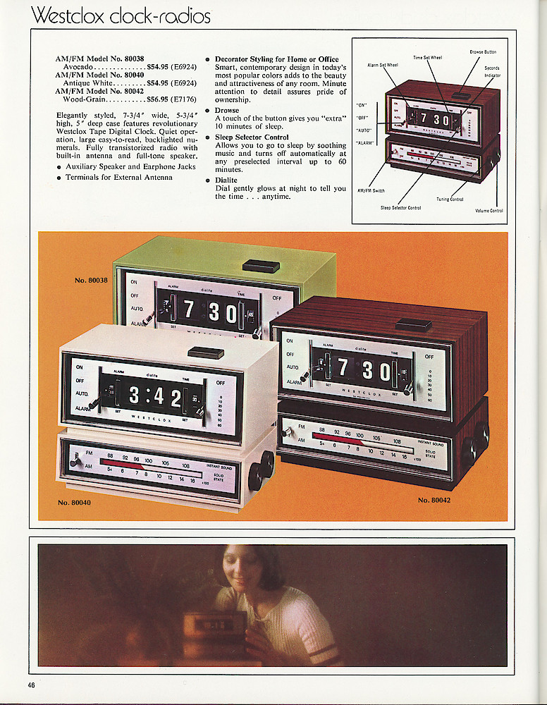 Westclox 1973 - 1974 Catalog > 46