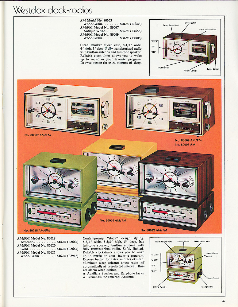 Westclox 1973 - 1974 Catalog > 47