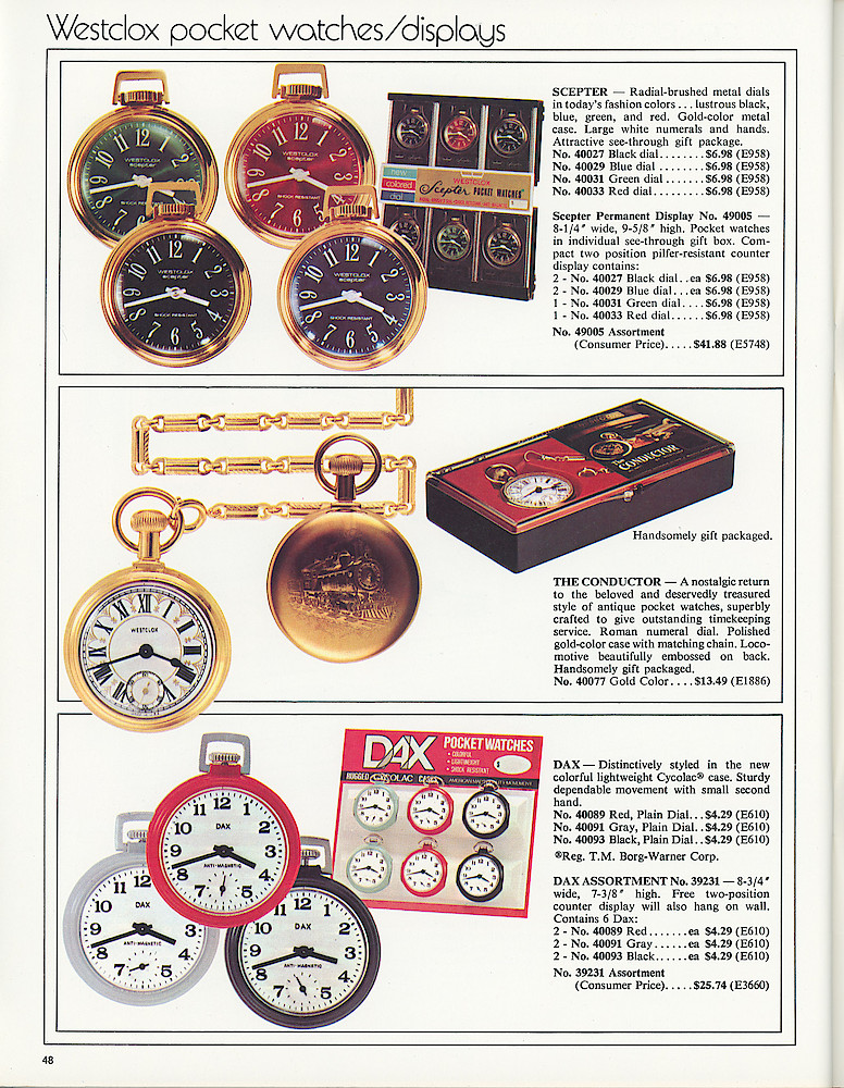 Westclox 1973 - 1974 Catalog > 48