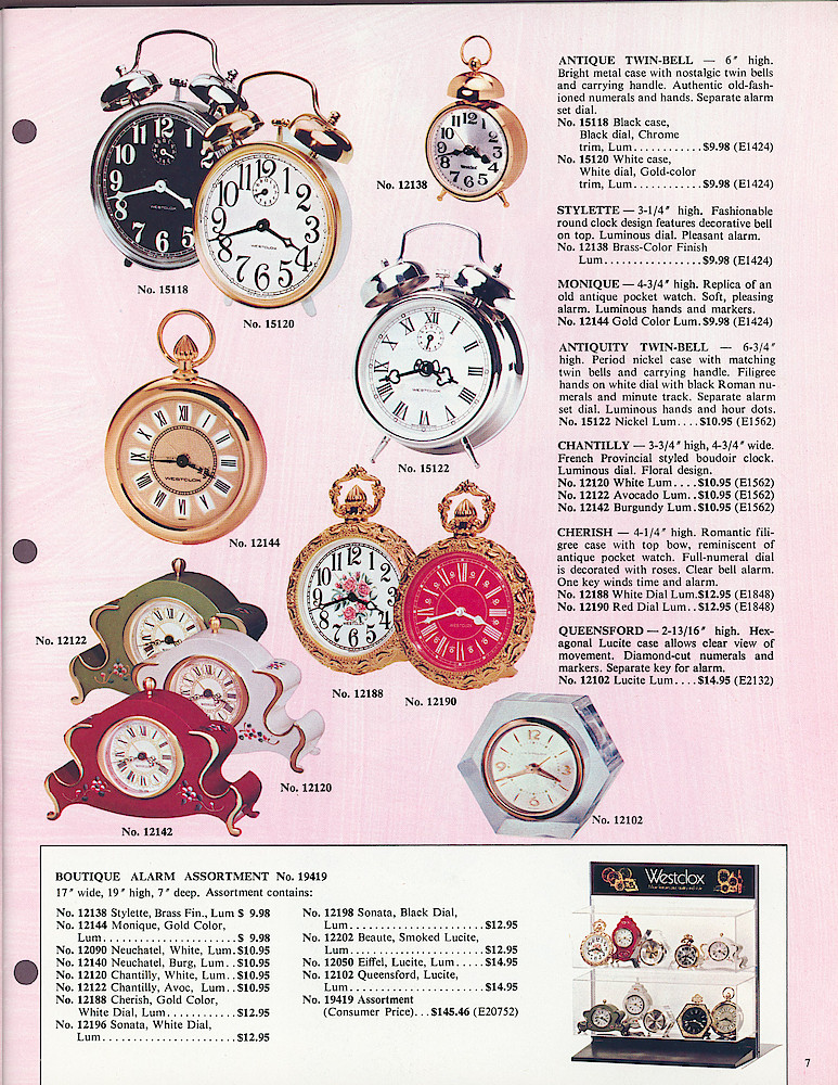 Westclox 1974 - 1975 Catalog > 7