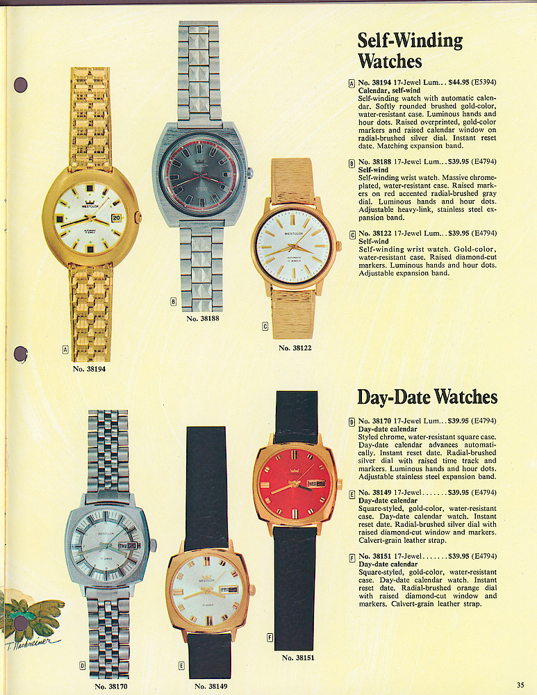 Westclox 1974 - 1975 Catalog > 35