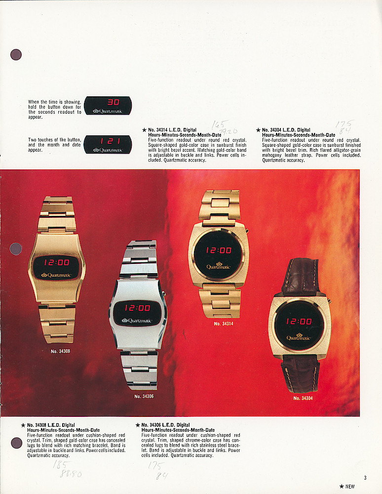 1975 Quartzmatic Wrist Watches by Westclox > 3